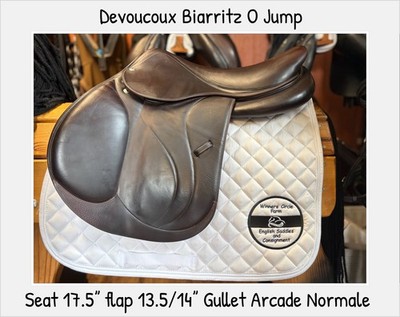Devoucoux biarritz O Jump Saddle. 17.5  Arcade Normale