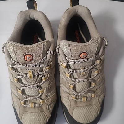 Merrell Moab 2 Vent Hiking Shoes Women's Size 7 Taupe Suede Mesh J06020 Low