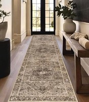 Homcomodar Teppich LäUfer Flur 80X300Cm Vintage LäUfer KüChenteppich Waschbar