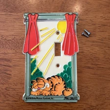 Vintage GARFIELD Light Switch Cover Kat's Meow NOS 1978 Switch Plate