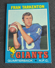 Sharp 1971 Topps #120 Fran Tarkenton New York Giants Football Card- EX