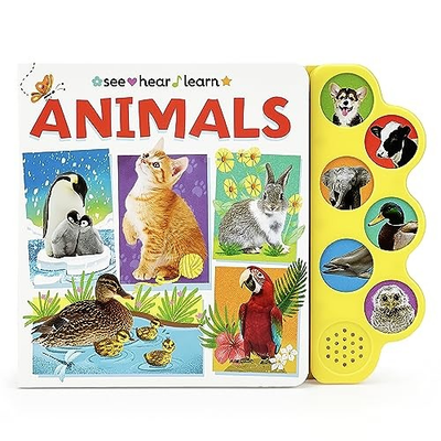 #ad #ad Animals: Listen to Animal Sounds A See Hear amp; Learn Sound Book board bo... $5.73