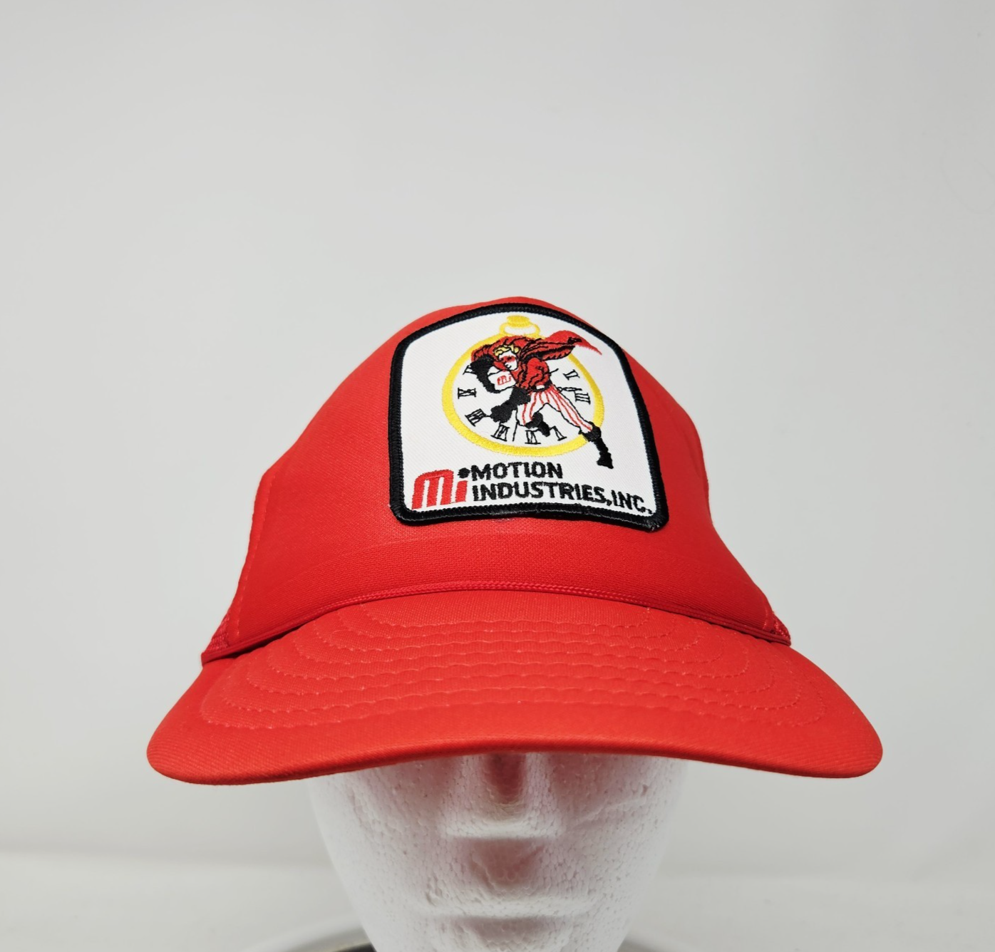 Vintage 80s Motion Industries Snapback Trucker Hat Mesh Patch Logo 80s 90s