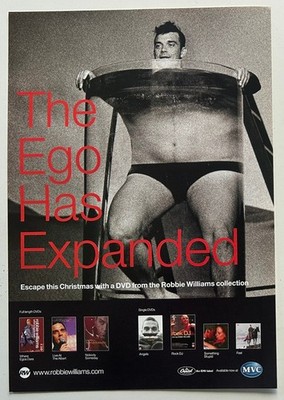 ROBBIE WILLIAMS - THE EGO HAS EXPANDED 2003 Full page UK magazine ad