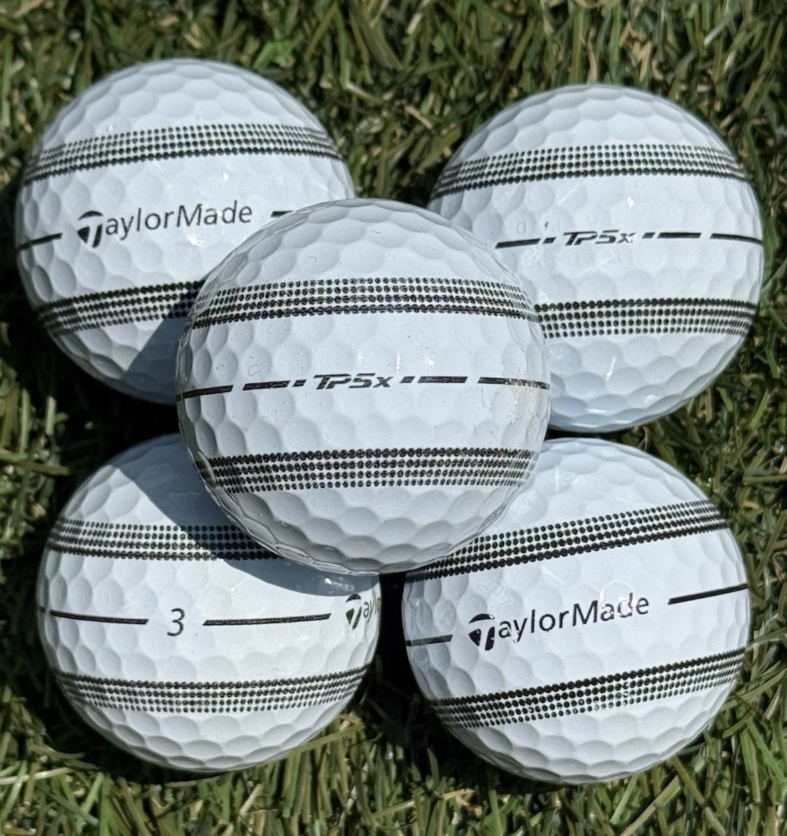 24 TaylorMade TP5x AAA (3A) Used Golf Balls - FREE Shipping