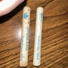 NOS Zipper-Ease Dry Suit/Wet Suit Zipper Lubricant Crayon Stick Applicator 2/lot