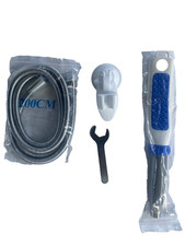 Dog Shower Wand Kit With Scubbers built Into Wand.With Wall Mount.