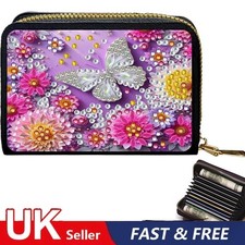 Diamond Painting Card Holder  Purse Diamond Art Wallet Pouch for Women (L)