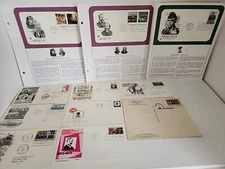 US First Day of Issue Stamps Lot of 11 Moon Landing Double Cancel NY 1960-1998