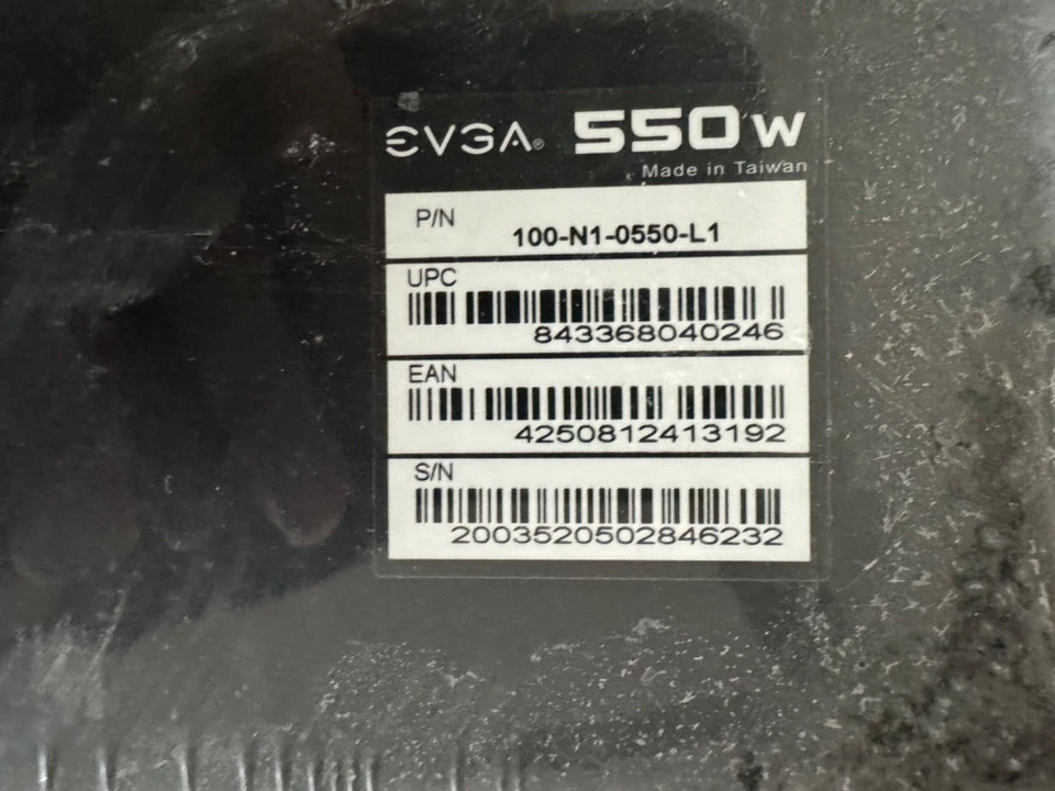 EVGA - 100-N1-0550-L1 - 550 Watt Power Supply - Image 3 of 4