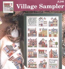 oop cross stitch Jeremiah Junction Chart JL246 Village Sampler