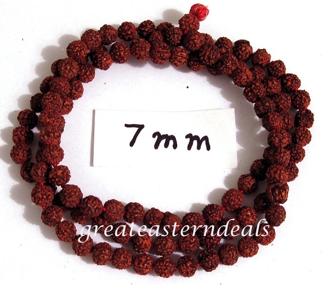 set of 5 Prayer beads Rudraksha mala rosary japa yoga 108+1 knotted