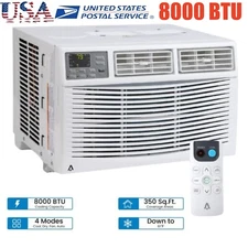 8000 BTU Smart Window Air Conditioner Window AC Unit with WiFi Remote Control 