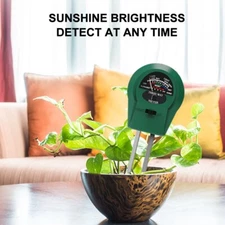 3 in 1 Soil Tester Meter for Garden Lawn Plant Pot Moisture Light Ph Sensor Tool