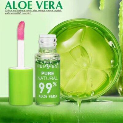 99% ALOE VERA Moisturizing Lip Natural Change Color Temperature Jelly Lipstick,