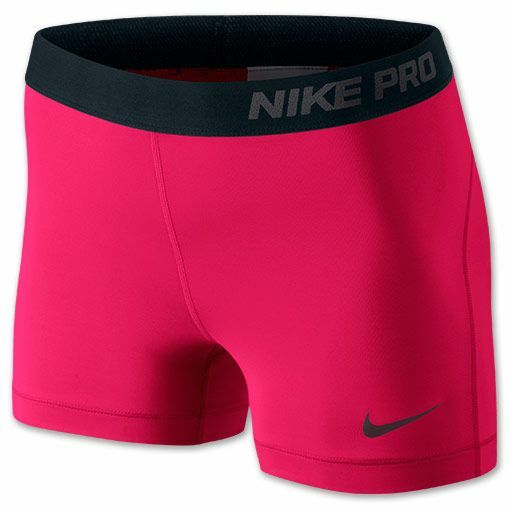 nike pro hot pink shorts