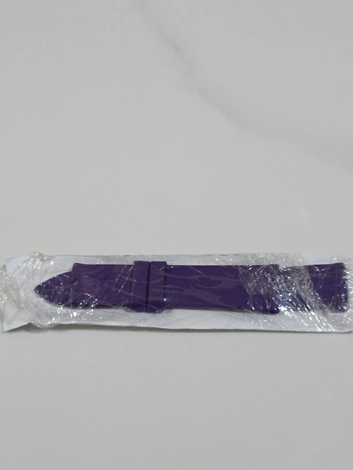 Chopard purple leather watch strap, size 16 (T33) - image 2 of 4