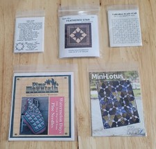 Various LITTLE QUILT PATTERNS Lot of 5 Rosecrest Farm-Jaybird-Pine Mountain