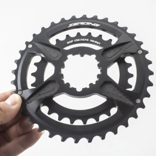 Mountain Bike Chainwheel 2 X 10 / 11 / 12s 36-26T 38-28T Double Chainrings - Picture 8 of 20