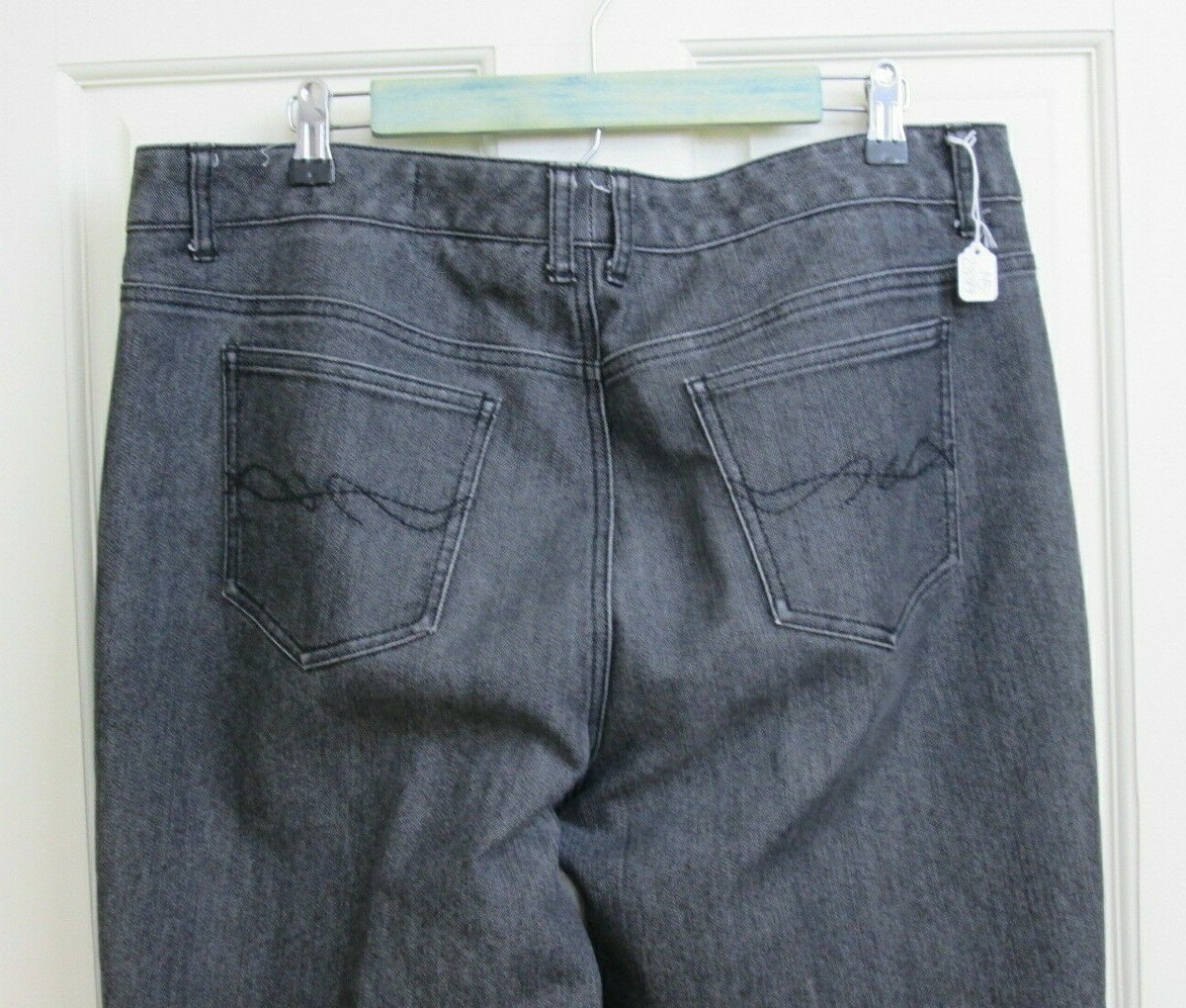 【THEAIRTOWN】Angelica Logo Denim pt Tommy Hilfiger American Hope Jeans Womens Size 16 37x31