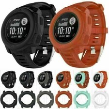 Silicone Watch Frame Case Shell Cover Protector for Garmin Instinct GPS Watch