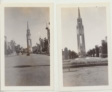 SET OF 2 1939 PHOTO OF TOWER OF SUN - GOLDEN GATE INTERNATIONAL EXPO
