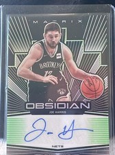 2019-20 Panini Obsidian Matrix Electric Etch Green /25 Joe Harris #MA-JHS Auto