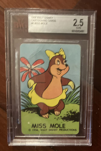 Vintage 1956 Disney Cartooning Cartoon Trading Card 4 Miss Mole Beckett 2.5 Vg G - Picture 1 of 5