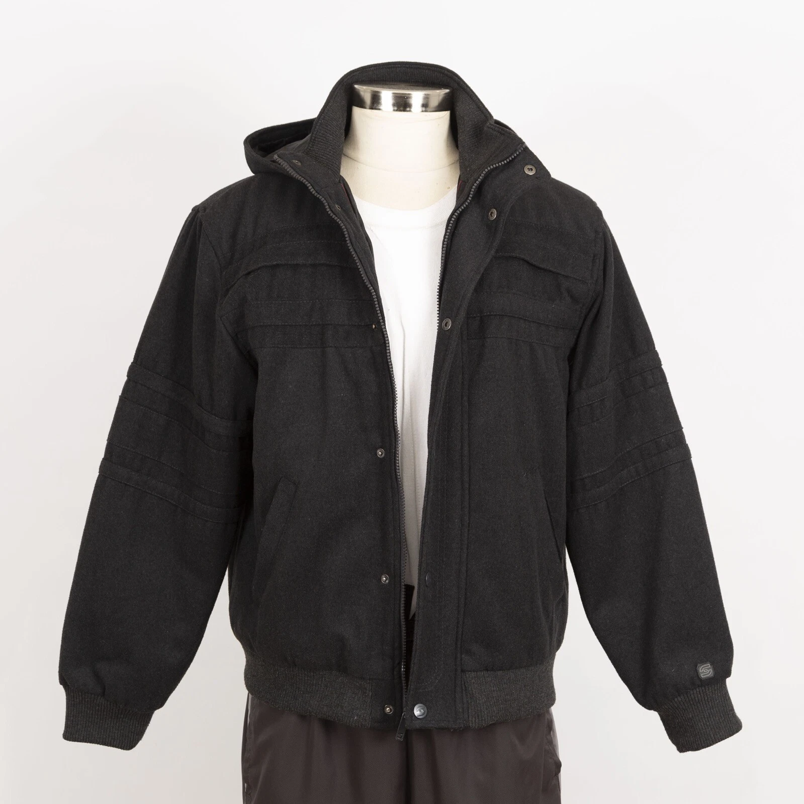 Mens Insulated Jacket Size Large Hooded