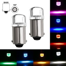 2X BA9S T4W LED Car Indicator Plate Light Bulb Car Dash Map Instrument Light 12V