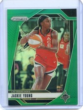 2024 Panini Prizm WNBA JACKIE YOUNG #1 GREEN PRIZM ACES