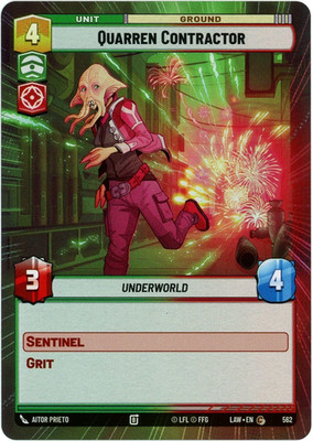 Quarren Contractor (Hyperspace Foil) 562 - A Lawless Time LAW - SWU - NM/M