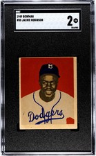 1949 Bowman Jackie Robinson #50 SGC 2
