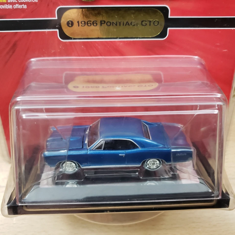 Johnny Lightning 1966 Pontiac GTO Gold Series Muscle Cars Diecast 1:64 Blue - Image 4 of 4