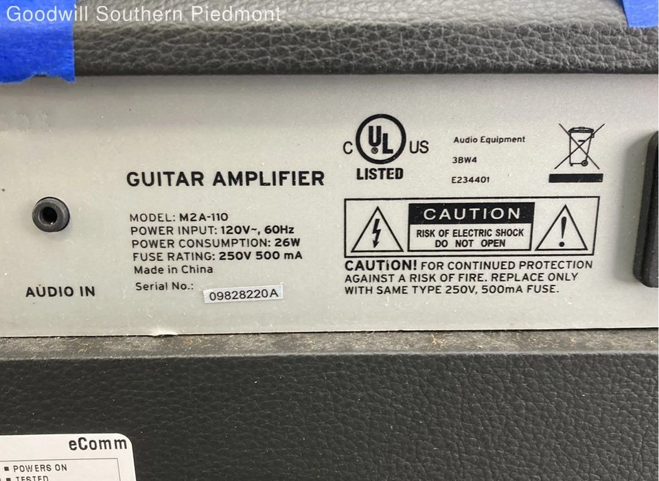 First Act M2A-110 Guitar Amplifier - Tested - image 4 of 4