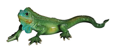 Deko Leguan Bartagame Eidechse Echse Drachen Skulptur Gecko Lurch Figur