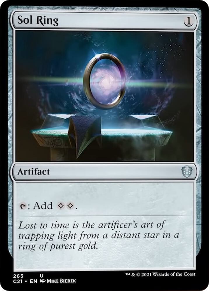 Sol Ring 263 Uncommon Commander 2021 Magic: The Gathering Near Mint