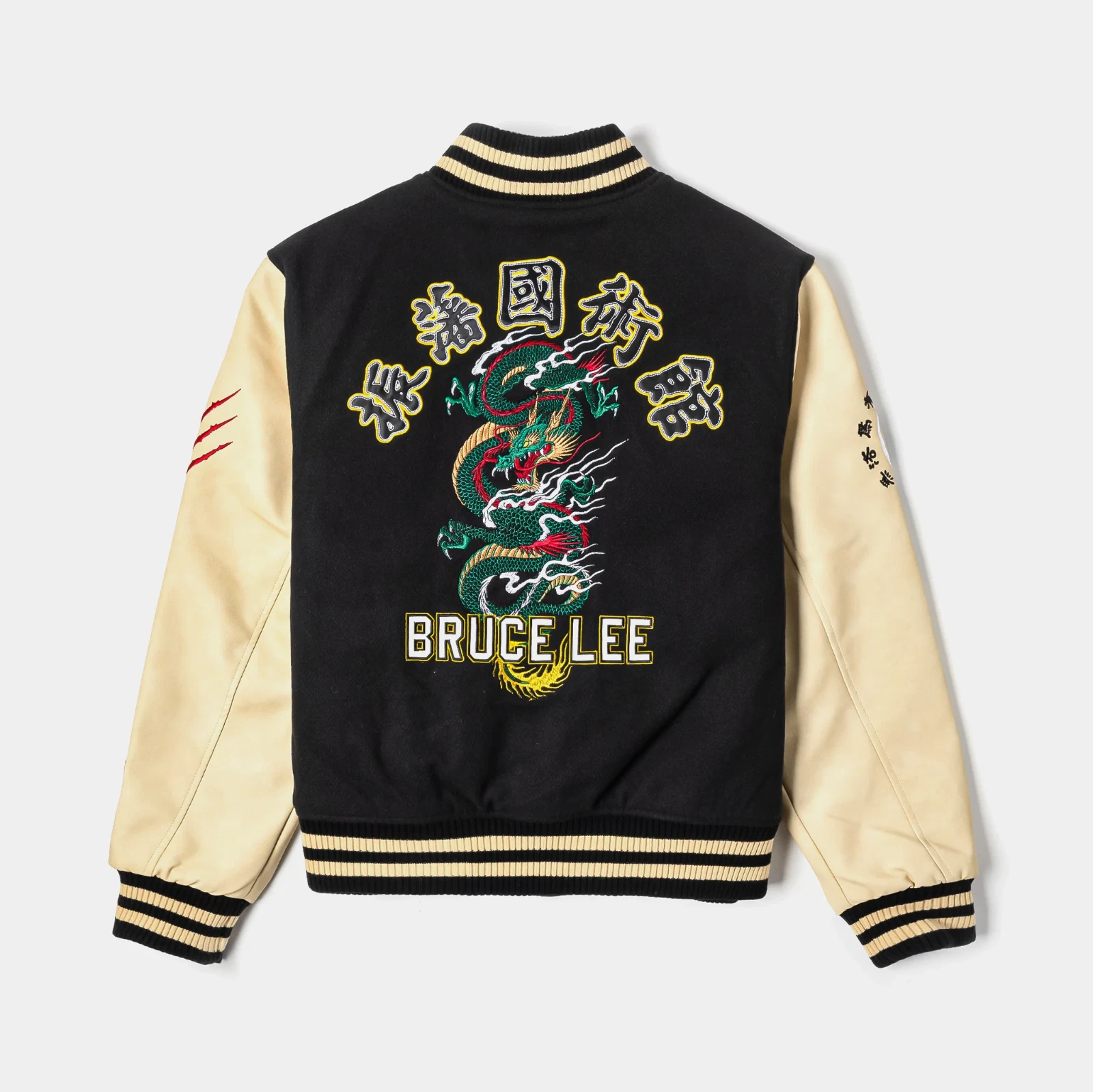 Bruce Lee Dragon Varsity Jacket Men’s Size Large Rare Collab