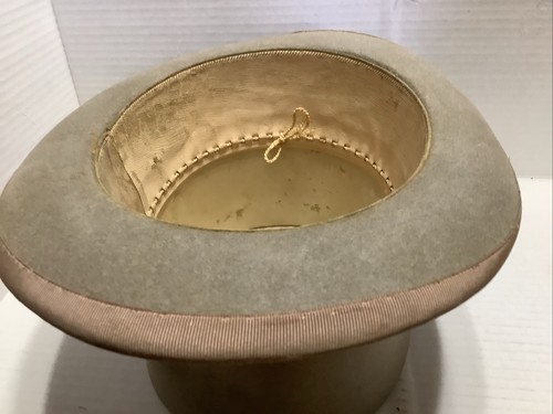 Vintage Lock & Co Hatters London Ascot Grey Top Hat Size 6 5/8 - 6 3/4 Small - Picture 17 of 21