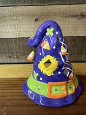 Witch Hat Candle Holder 6.5” Tall
