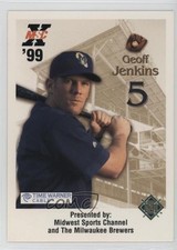 1999 Milwaukee Brewers Police Midwest Sports Channel Geoff Jenkins 0q3