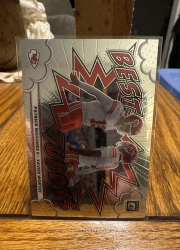 2025 Donruss Optic Patrick Mahomes II/Xavier Worthy Base (RAW)