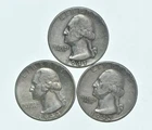 TOUGH 1943 1941 1942 Washington Quarter 90% Silver Lot *802