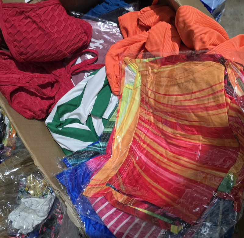 Baby Girl Mixed Clothing Lot Striped Dresses Multicolor Size L Polyester