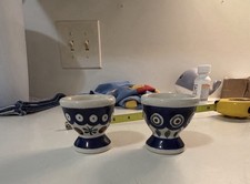 Set Of 2 Polish Pottery Egg Cups