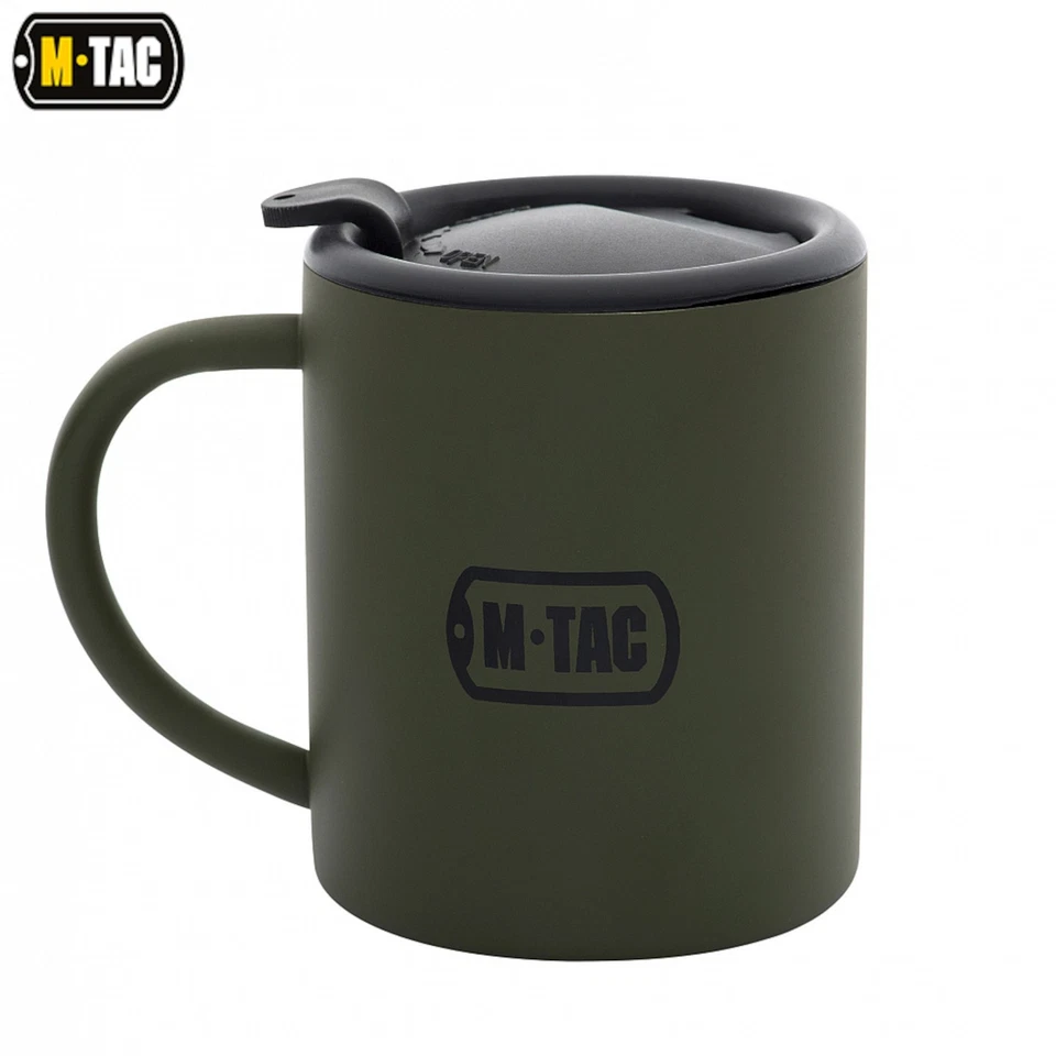M-TAC® M-Tac Thermobecher 280ml Edelstahl mit Deckel Taktisch Outdoor Militär