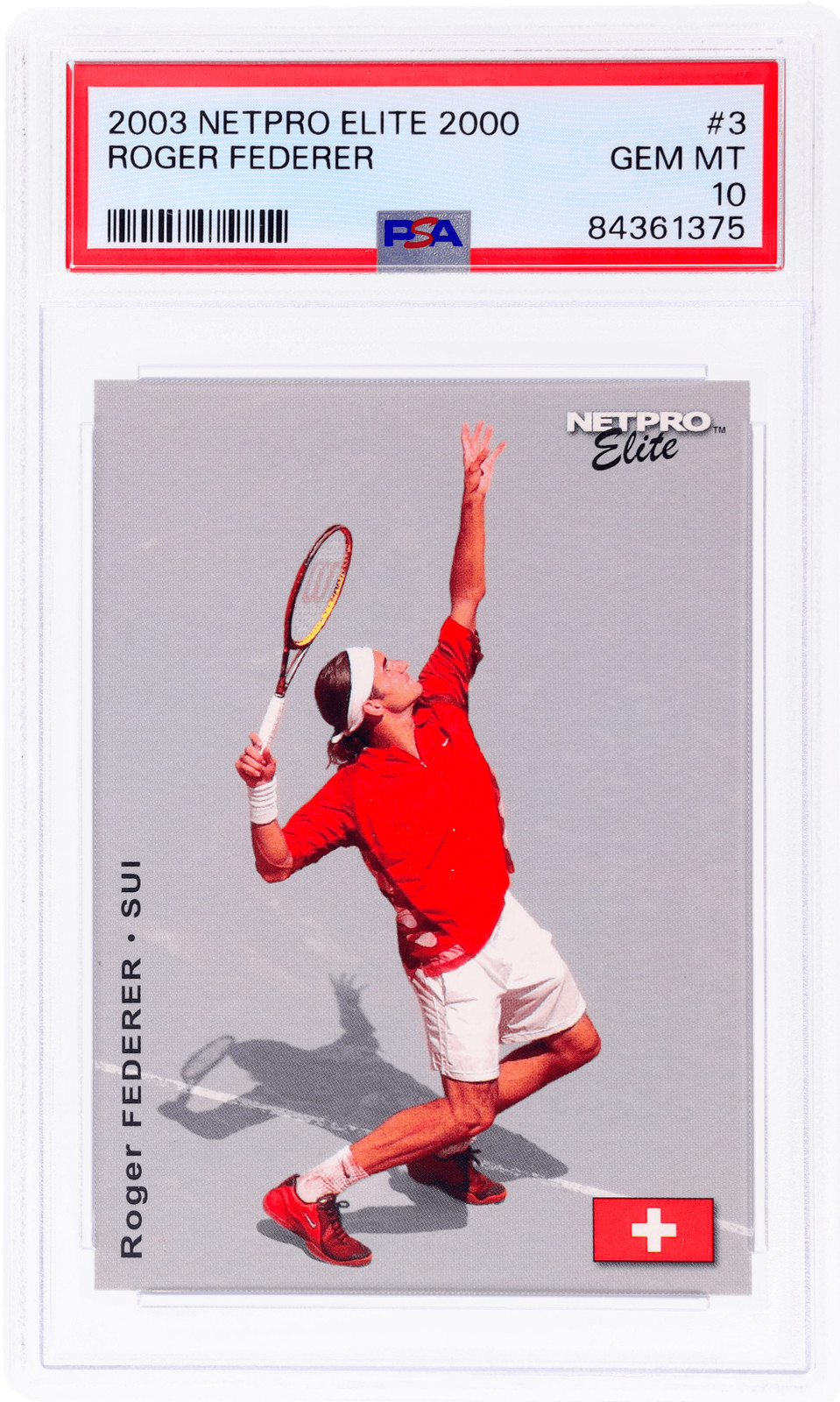 2003 Netpro Elite 2000 Roger Federer #3 /2000 PSA 10 Rookie RC