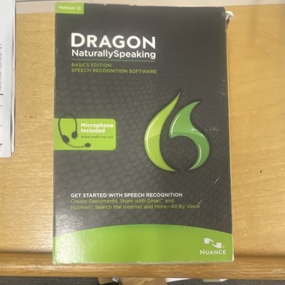 Nuance Dragon NaturallySpeaking Version 12 Basics Edition Speech Recognition