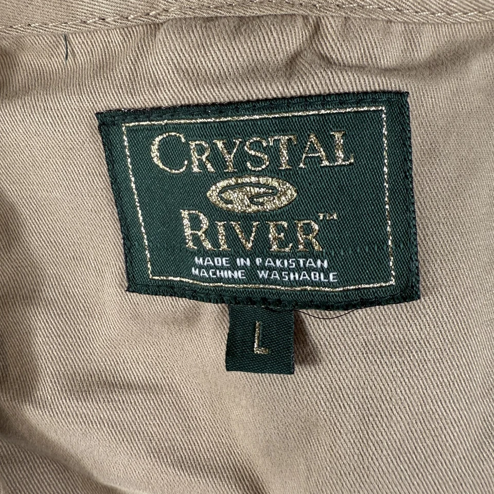 Chaleco utilitario Crystal River bronceado L pesca caza fotografía al aire libre carga Foto 2 de 4