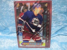 1996 Topps Finest Hockey Card #101 Deron Quint